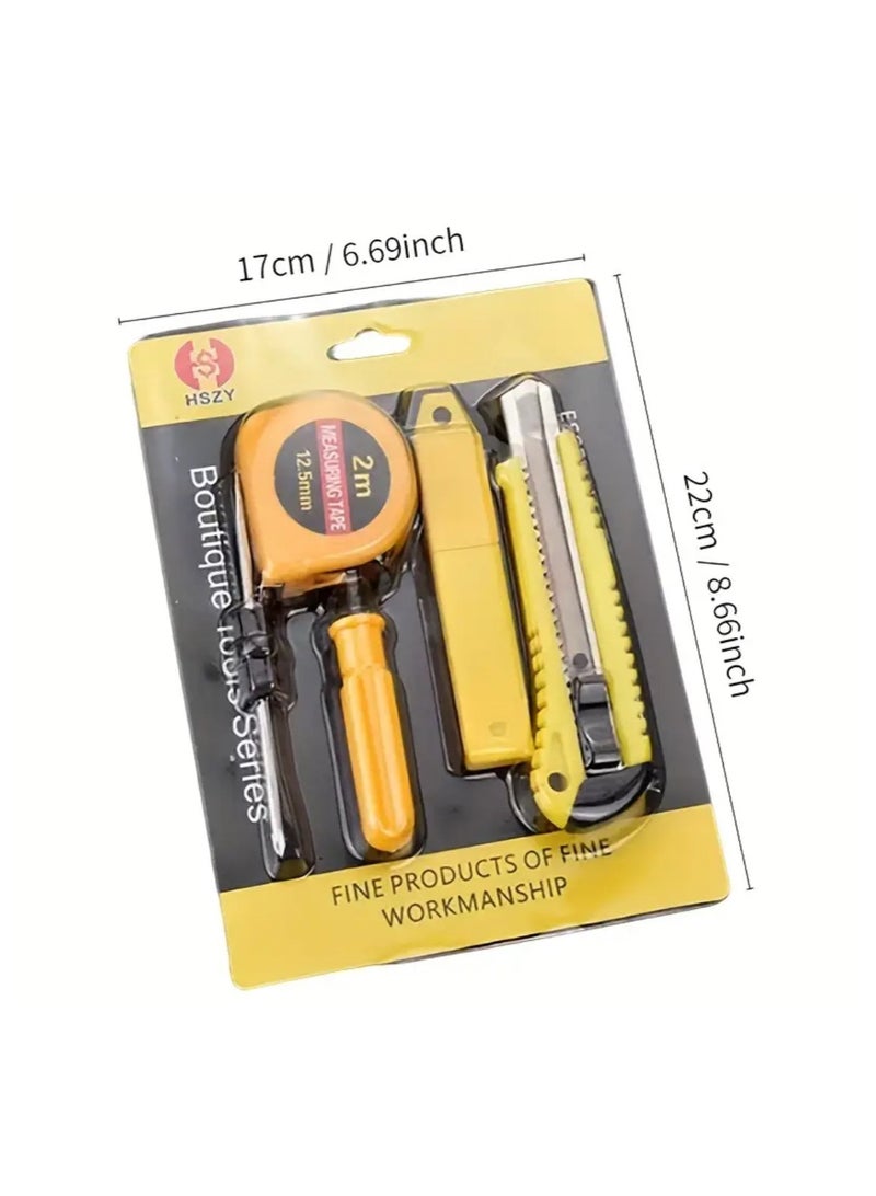 Home DIY Tool Kit for Household, Office & Garage - General Repair Small Hand Tool Set Boutique Tools Series| Fine Products of Fine Workmanship| Essential Tools for the Family  - Image 1