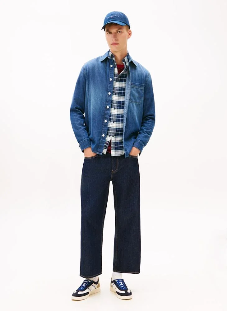TOMMY JEANS  Denim Regular Fit Shirt for Men | Best Price UAE