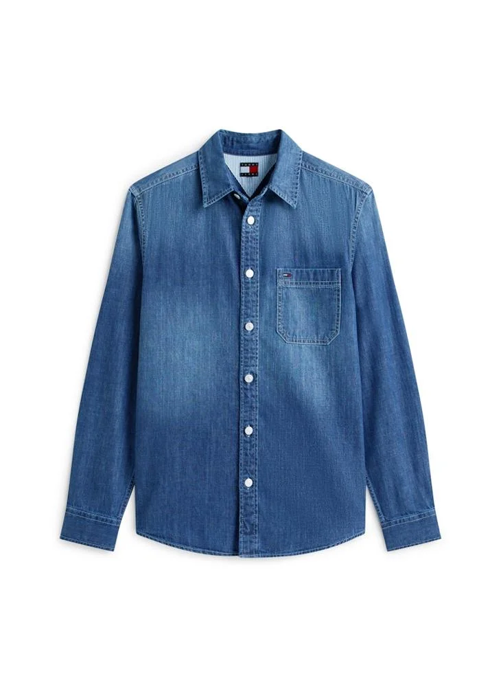 TOMMY JEANS  Denim Regular Fit Shirt for Men | Best Price UAE