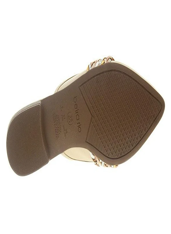 بيرا ريو Beira Rio Ladies Mules Cream | Made In Brazil