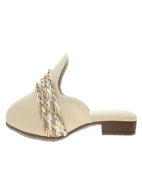 بيرا ريو Beira Rio Ladies Mules Cream | Made In Brazil