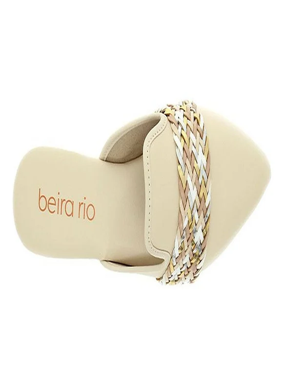 بيرا ريو Beira Rio Ladies Mules Cream | Made In Brazil