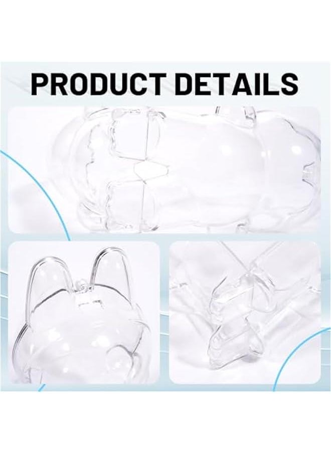 Arabest Protective Case for LABUBU The Monsters Exciting Macaron Protective Acrylic Display Case with Silicone Strap - Clear Cover for Standing Figure  - Image 4
