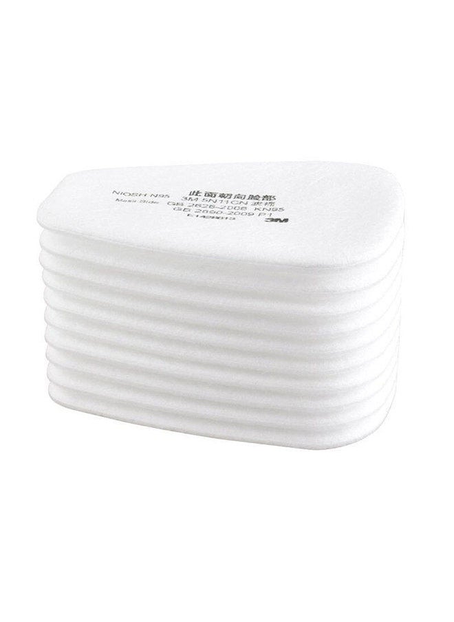 3M - 3M 5N11 10PCS Filter Cotton N95 Particulate Filter for Gas Mask Respirator Use with 501 filter cover and 6000 Series Filter Cartridges - Image 1