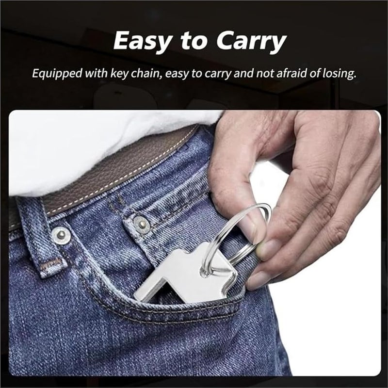 12 قطعة من علاقات المفاتيح الفولاذية المقاومة للصدأ الموزعة للمفاتيح، ملحق محمول مناسب - Image 2