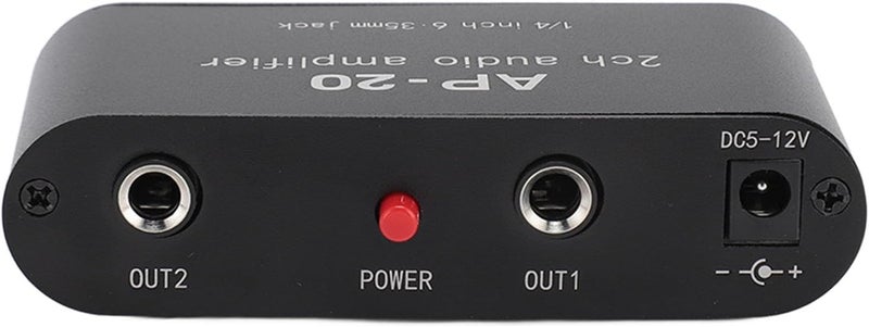 Semme 2 Channel Preamplifier Preamp Preamp Channel Sound Amplifier 4 Inch 6 35mm HiFi Preamplifier for Mic and Instruments Independent Gain Adjustment Stereo Switcher - Image 2