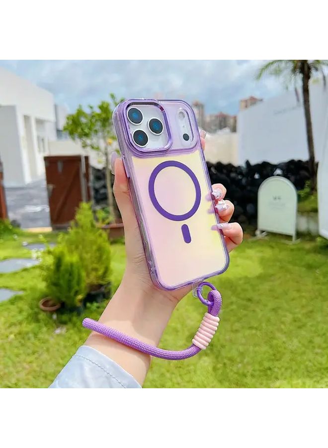 Phone Case For iPhone 15 Pro Max Blue Magnetic Wireless Charging Color Changing Durable Protective Cover - Image 2