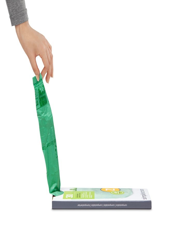simplehuman Code Z 30 Count, Genuine Custom Fit Liner, Compostable Trash Bags in Dispenser Packs - Image 3