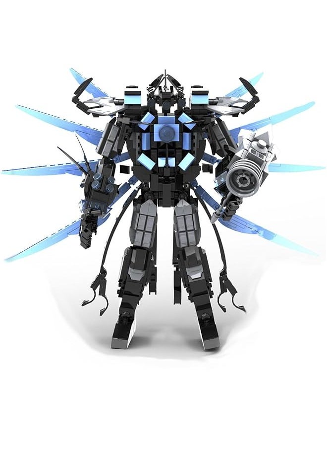 Skibid Toilet Building Block Set, Trisomy Titan Surveillance Man Skibid Building Brick for Adults Fans 780PCS Blocks 