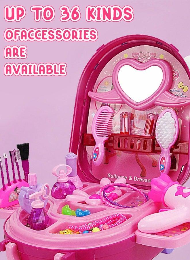 Children's Vanity Toy Set, Suitcase, Birthday Gift Toy  - Image 4