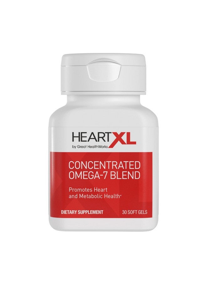 اوميغا اكس ال مزيج أوميجا 7 عالي الفعالية من HeartXL لدعم صحة القلب والأوعية الدموية - يعزز التمثيل الغذائي الصحي - مكمل غذائي خالٍ من الجلوتين لصحة القلب - 30 كبسولة هلامية ناعمة - Image 1