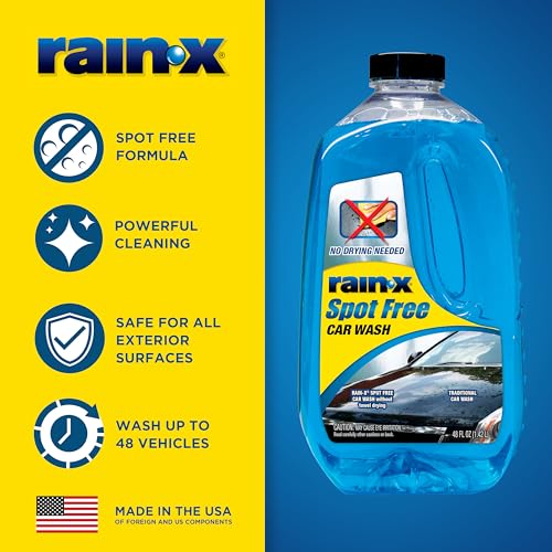 Rain-X 620073 - Car Wash Deep Cleaning, High Foam Soap Provides Spot Free Shine with No Towel Or Hand Drying Needed - Car soap for car cleaning and detailing 48 fl oz - Image 2