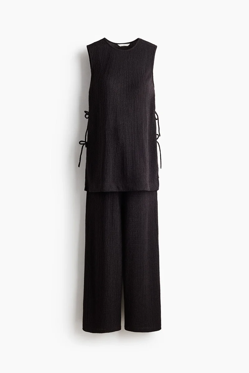 H&M MAMA 2-piece crinkled jersey set