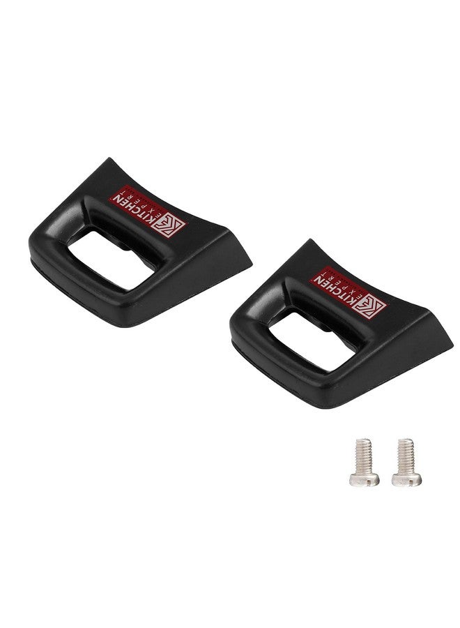 Kitchen Expert طباخ ضغط خبير للمطبخ بمقبض جانبي | مجموعة من 2 | مسامير مشمولة | مصنوع من باكليت | لون أسود - Image 1