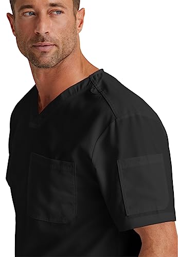 BARCO Grey's Anatomy GRT091 Men's Evan Scrub Top Black XS - Image 5