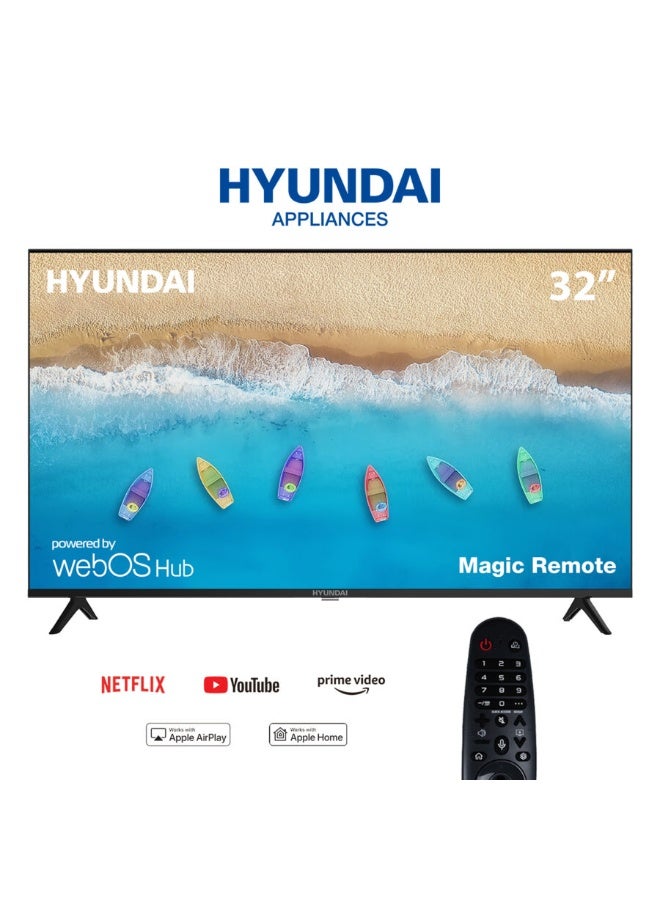 Hyundai LED TV Smart 32 inch HD WebOS Frameless with Magic Remote control - Image 1