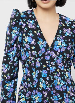 DOROTHY PERKINS Floral Print Puff Sleeve Dress  - Image 3