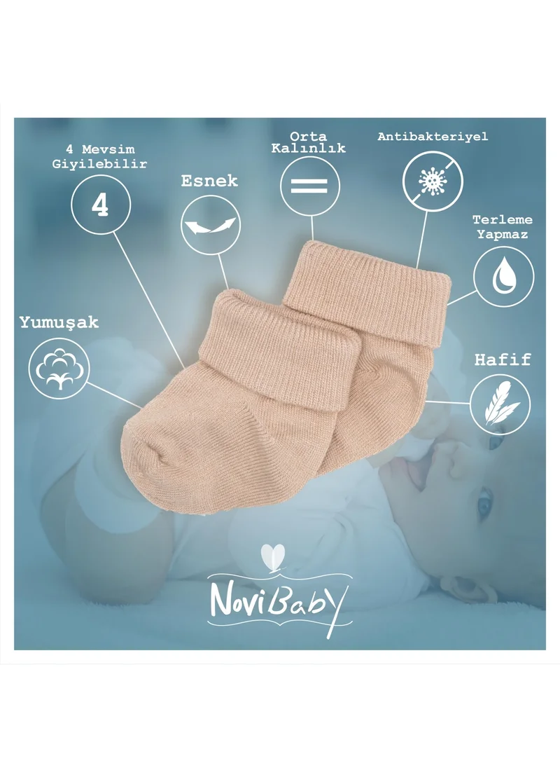 Novibaby 12 Pack Bamboo Newborn Baby Socks I Summer Boy I Girl Boy Baby Socks