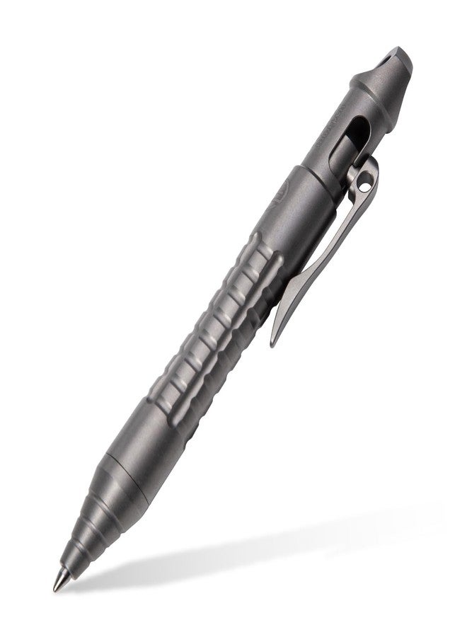 TACRAY Titanium Bolt Action Mini Pen, Pocket Size EDC Pen with Lanyard Clip and LAMY Brand Refill - Image 1