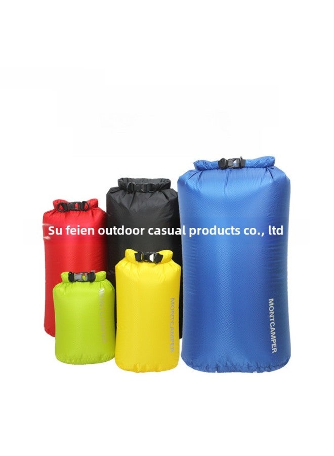 Generic Ultra-light Nylon Outdoor Waterproof Bag Skin-tight Drifting Bag River Trekking Waterproof Durable Material-Color:Yellow-Capacity:5L - Image 1