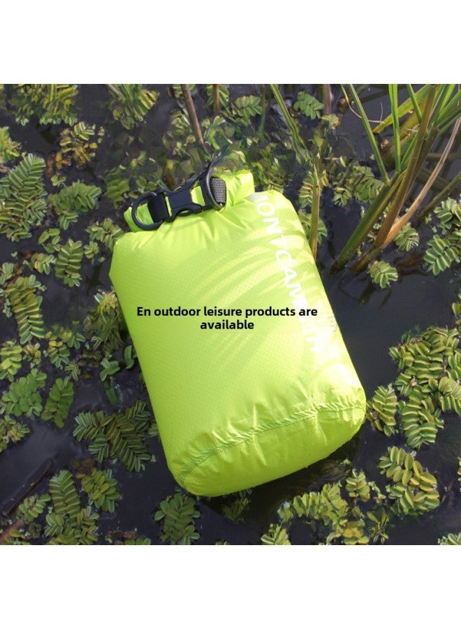 Generic Ultra-light Nylon Outdoor Waterproof Bag Skin-tight Drifting Bag River Trekking Waterproof Durable Material-Color:Yellow-Capacity:5L - Image 2