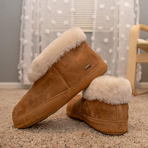 Acorn Acorn Men's Shearling Slippers, Walnut, 9 Standard US Width US  - Image 5