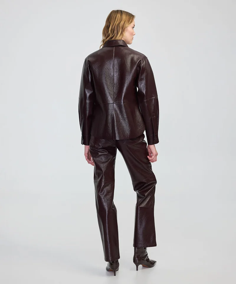 Ipekyol  Faux Patent Leather Shirt for Women | Best Price UAE