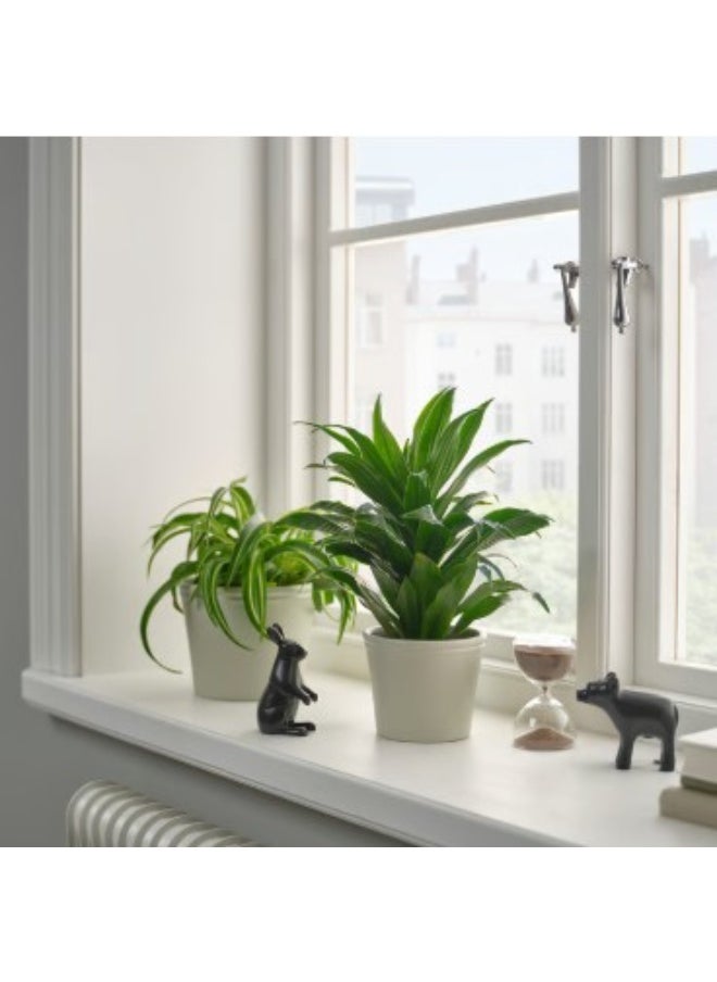 Generic Plant pot, light grey-beige, 12 cm  - Image 3