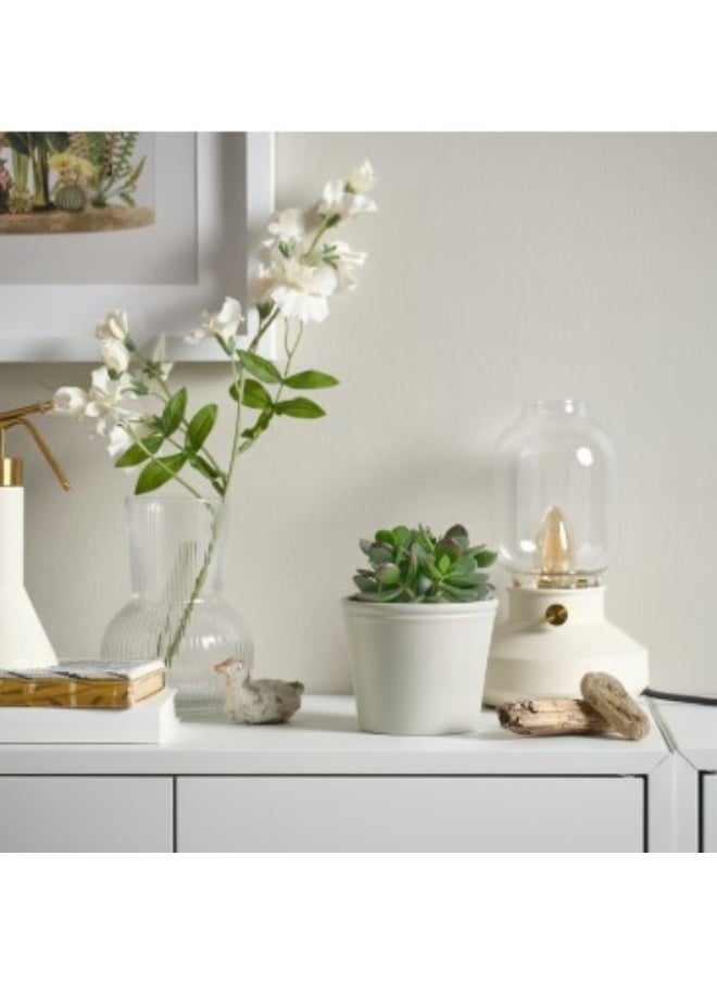 Generic Plant pot, light grey-beige, 12 cm  - Image 2