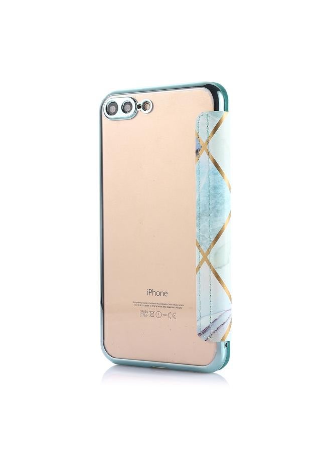 S-TOP Bronzing Plating PU + TPU Horizontal Flip Leather Case with Holder & Card Slot For iPhone 8 Plus & 7 Plus - Image 3