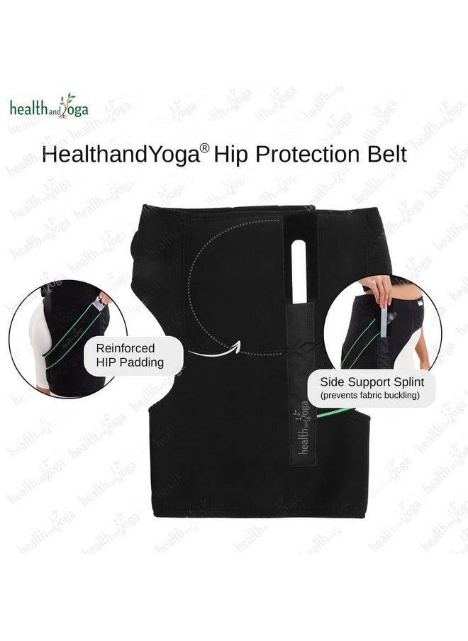 SoulGenie - HEALTHANDYOGA® Extra Padded Hip Protection Belt-Pioneering Design Binder Support Brace to Reduce Falls, Hip Fracture, Injury-Rehab Aid for Post-Surgery Recovery-Free Size, Unisex (Right) - Image 1