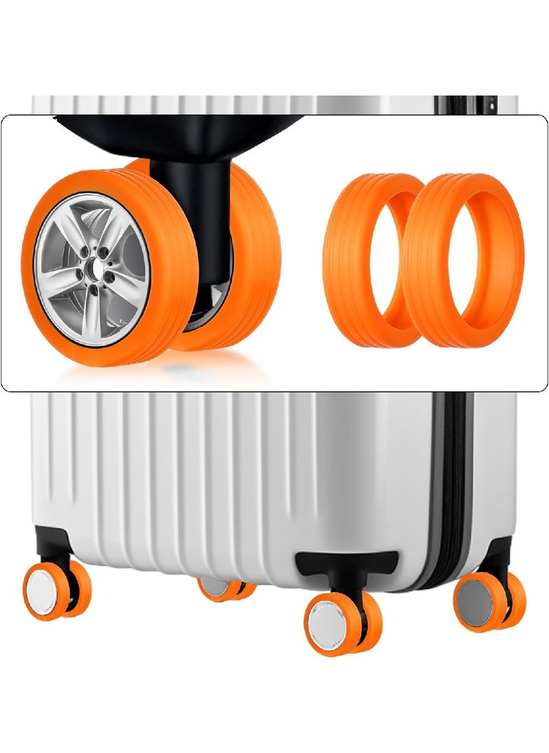 Genérico Caster Luggage Wheel Silent Silicone Protective Cover 8 Pack  - Image 2