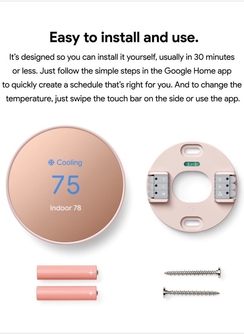 Nest Google Nest Thermostat - Programmable Smart Thermostat for Home-GA02082-US  - Image 3