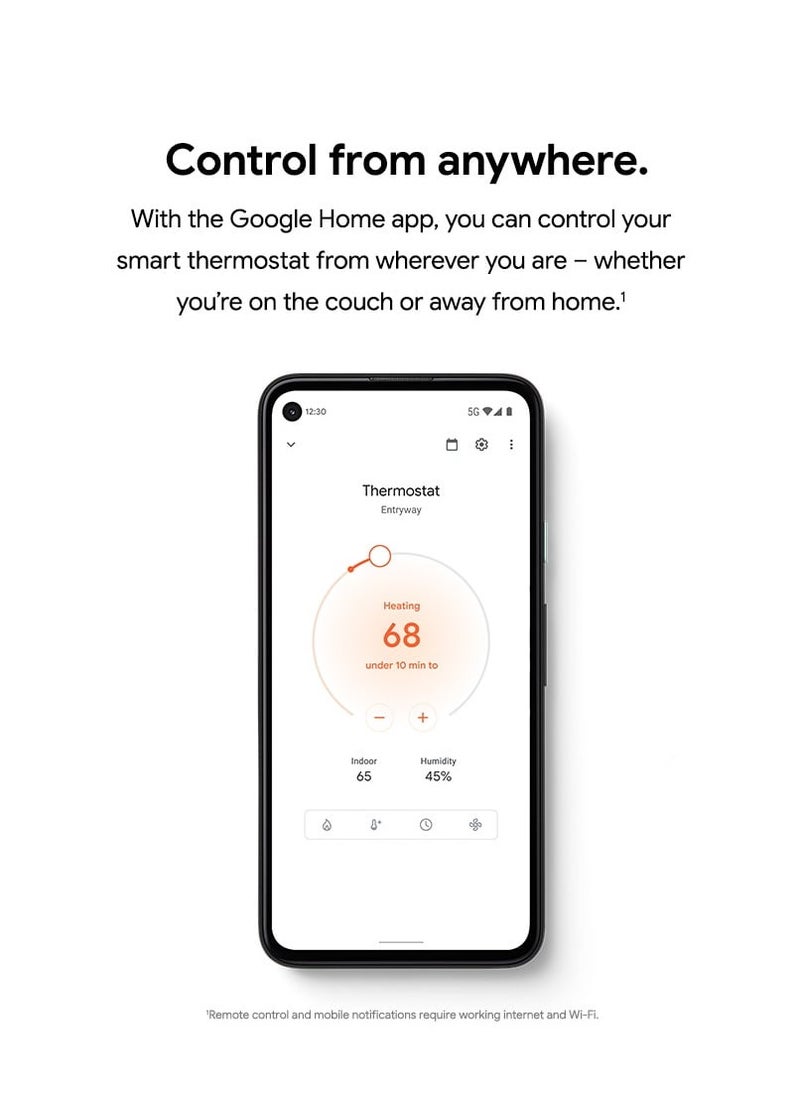 Google Nest Thermostat - Programmable Smart Thermostat for Home-GA02082-US
