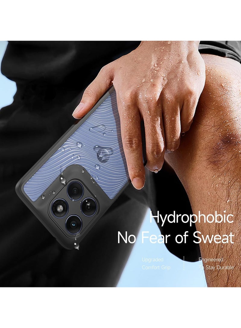 general Compatible with Motorola Edge 60 Fusion, Sleek Frosted Back Cover Fingerprint Resistant Shockproof Protective PC+TPU Case - Image 4