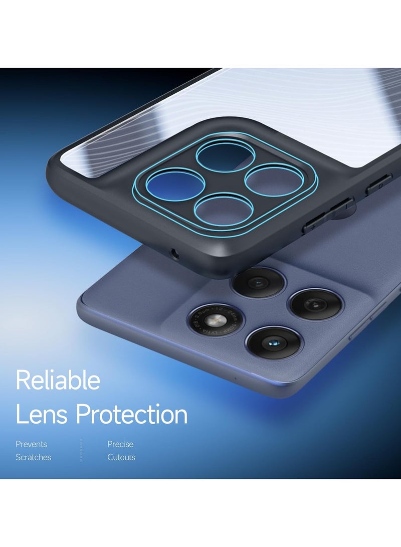 general Compatible with Motorola Edge 60 Fusion, Sleek Frosted Back Cover Fingerprint Resistant Shockproof Protective PC+TPU Case - Image 5