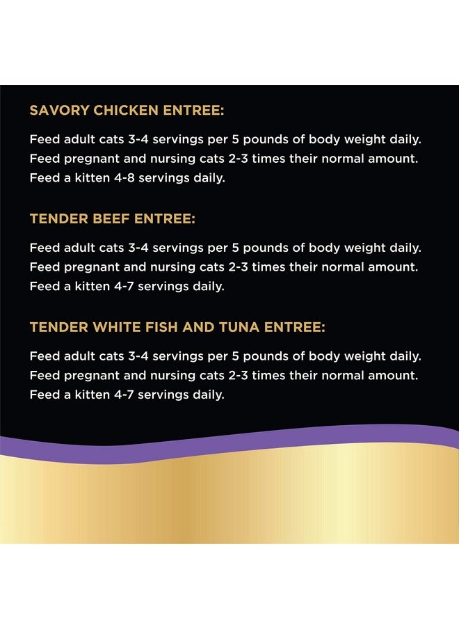 Sheba Perfect Portions Paté Wet Cat Food Trays (36 Count, 72 Servings), Savory Chicken, Tender Beef, Tender Whitefish & Tuna Entrée, Easy Peel TwinPack Trays  - Image 4