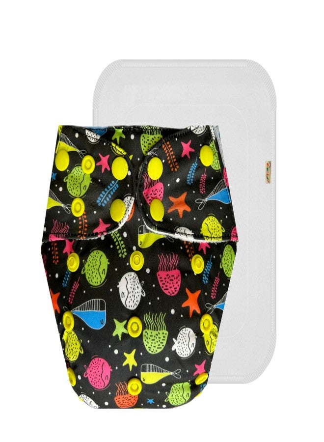 Dumbledo Premium Cloth Diaper with Cotton Insert (Pack of 2) | Hypoallergenic | Breathable | Quick Dry | Everyday Diapering Essential | 3 Months - 3 Years | Unisex Baby - Image 2