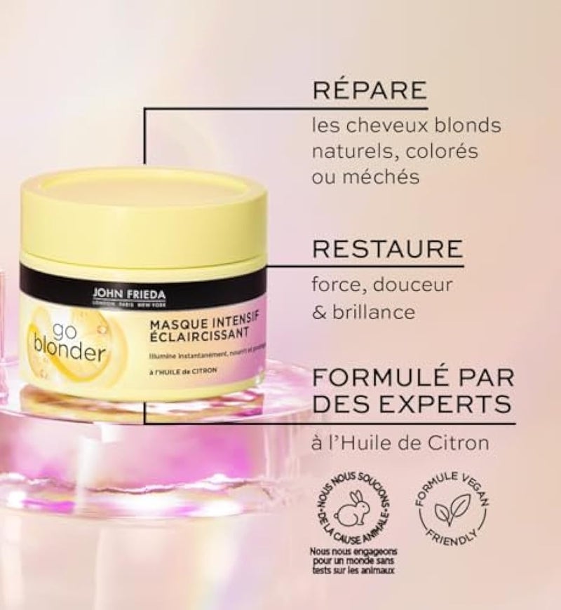 John Frieda Sheer Blonde GB Blonder Intensive Eclaircissant Mask 250 ml - Image 4