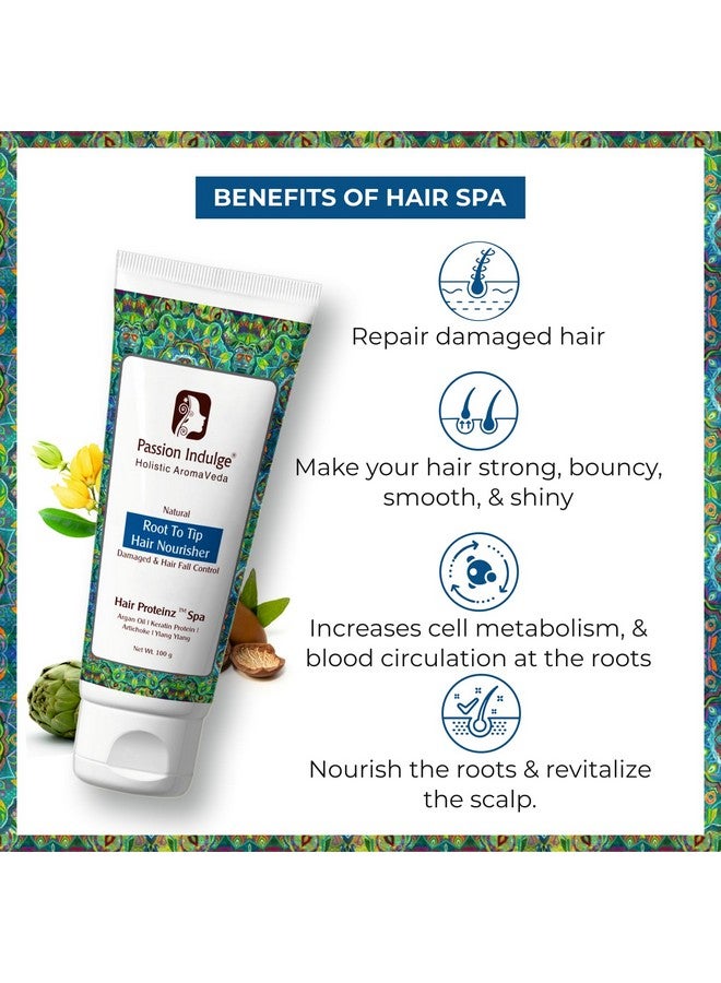 Passion Indulge Hair Proteinz Spa Inbuilt Protein Booster- 100 gm With Argan Oil, Keratin Protein| Hair Spa Cream | Hair Mask | Repair Damaged Hair | Hair Fall Control | Dry Hair Soft And Shine Hair Deep - Image 4