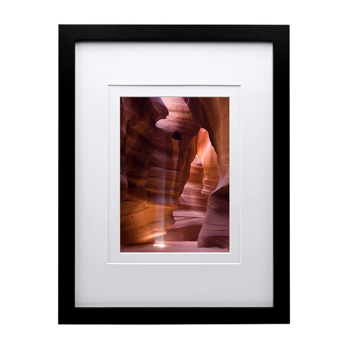 9X12 PICTURE FRAME BLACK COVERED BY PLEXIGLASS MADE OF SOLID WOOD WOOD FRAME FOR PICTURES 5X7 6X8 WITH MAT OR 9X12 WITHOUT MAT TABLETOP AND WALL MOUNTING DISPLAY