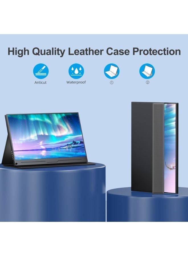 EVICIV Portable Monitor EVICIV 15.6"1080P IPS 100%SRGB 800:1 60Hz VESA Matte screen extended display for PC/Laptop/PS/Xbox material non-stick fingerprint, Eye protection, - Image 4