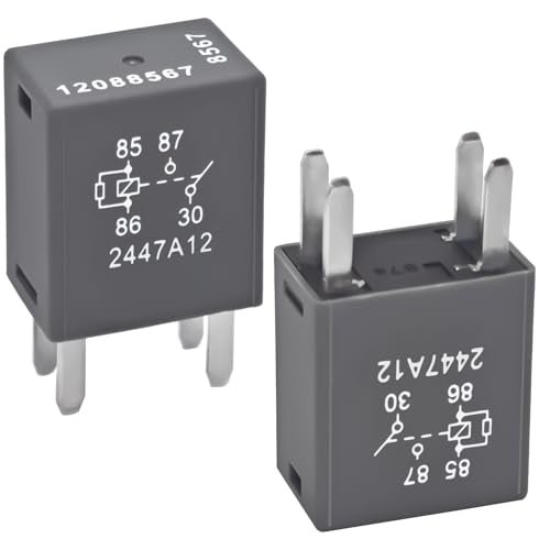 Casalytics 2Pcs 12088567 8567 Automotive Relay – 30A 12VDC 4-Pin High-Performance Relay for Buick, Cadillac, Chevrolet, GMC - OEM Replacement for 68083380AA, 13500114, 19116057, 15328866 - Image 1