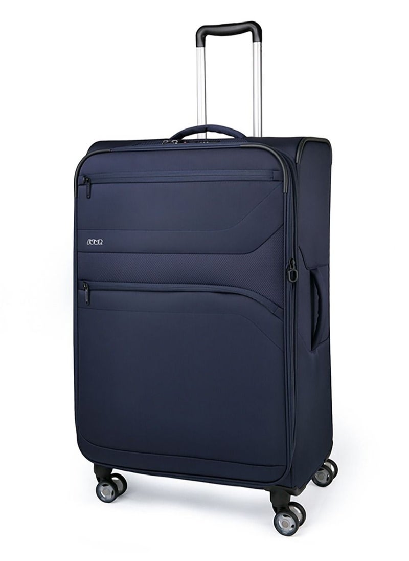 Jump - Moorea Soft Expandable Suitcase Luggage Trolley 88cm Extra-Large Navy Blue - Image 1