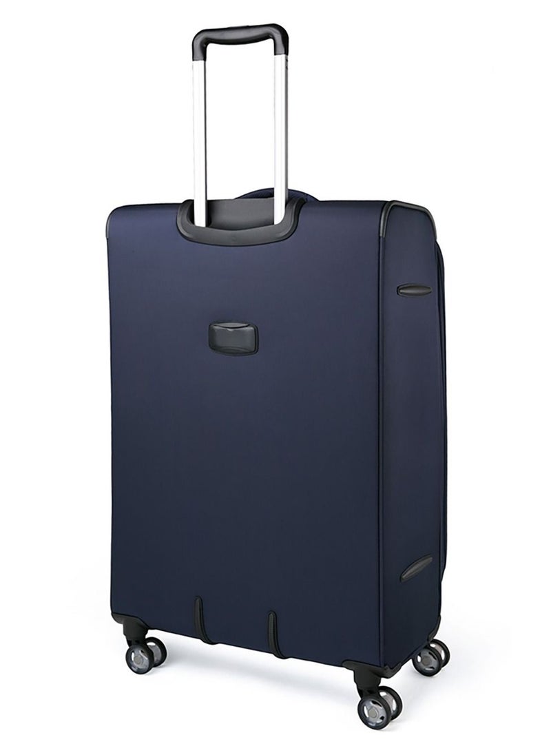 Jump - Moorea Soft Expandable Suitcase Luggage Trolley 88cm Extra-Large Navy Blue - Image 1