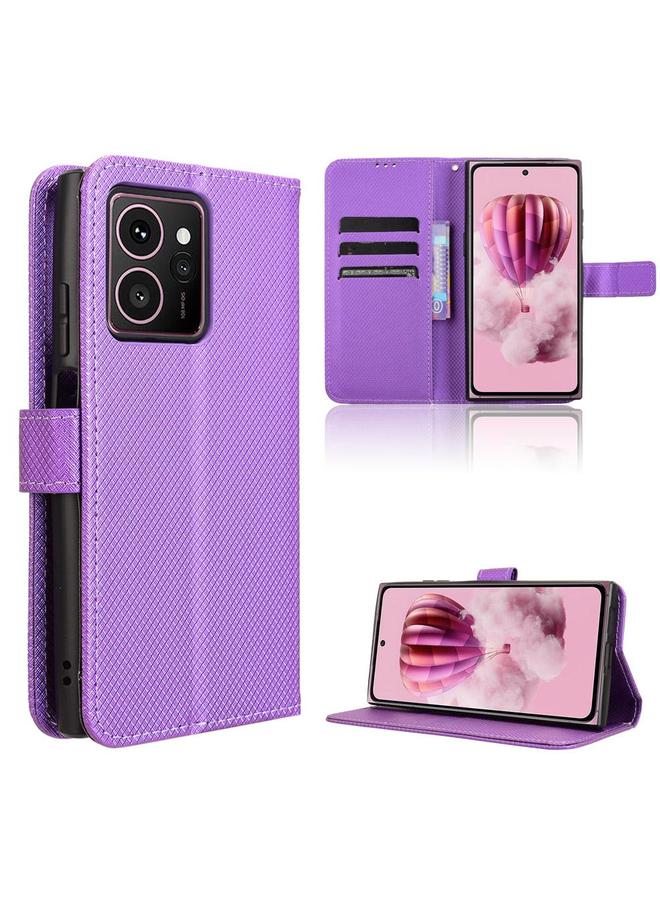 The Bros Phone Case For HMD Skyline Diamond Texture Leather Phone Phone Case - Image 1