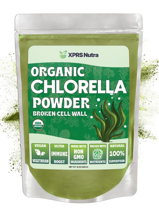 XPRS Nutra Organic Chlorella Powder Broken Cell Wall Chlorophyll Powder Chlorella Organic Powder For Immunity Vegan Friendly Chlorella Powder Organic For Complete Protein - Image 2