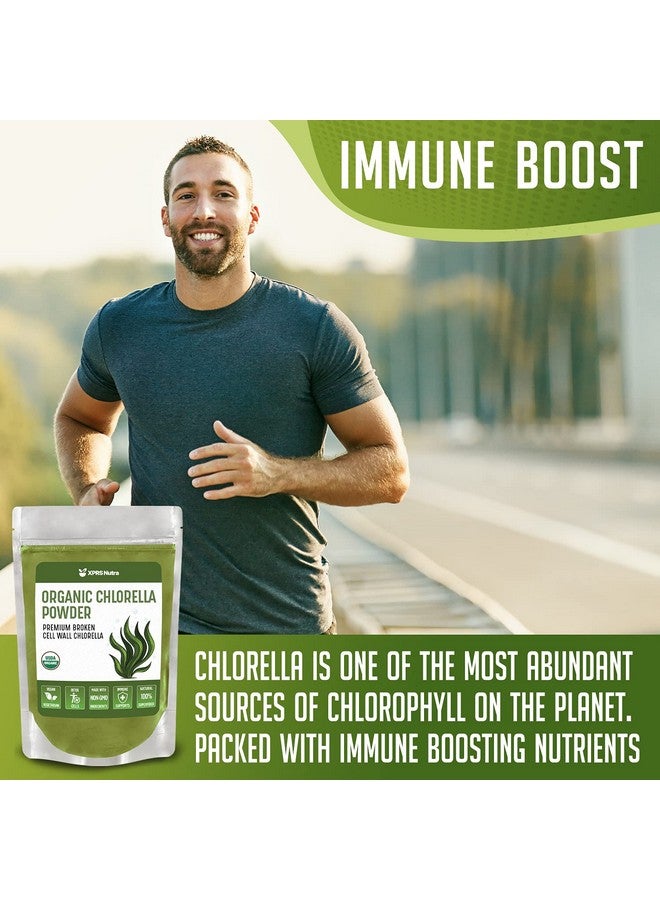XPRS Nutra Organic Chlorella Powder Broken Cell Wall Chlorophyll Powder Chlorella Organic Powder For Immunity Vegan Friendly Chlorella Powder Organic For Complete Protein - Image 4