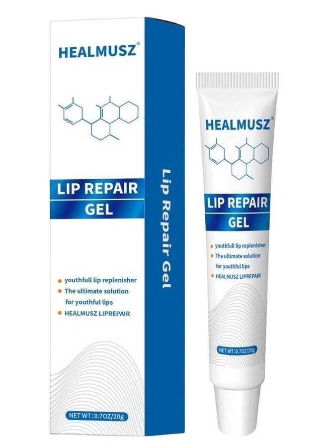 HEALMUSZ Lip Repair Gel Deep Moisturizing Hydrating Repairing Anti Drying Brightening Cold Compress Safe Lip Balm to Restore Lip Protection and Fade Lines and Improve Lip Color and Repair Cheilitis 20g - Image 2