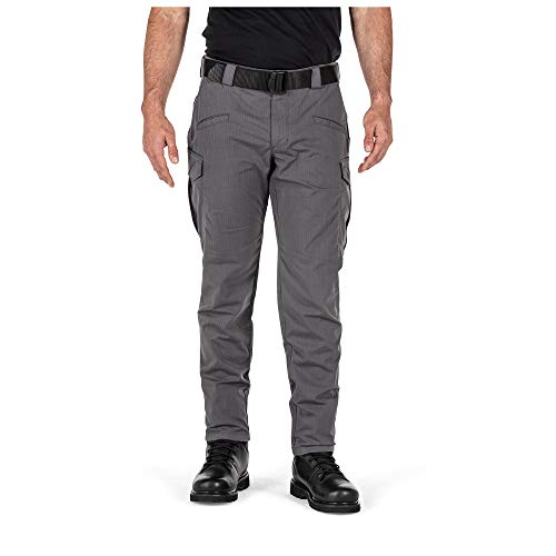 5.11 Tactical Men's Icon Pant – Durable Flex-Tac Ripstop, Water-Resistant Finish, 8 Pockets, Reinforced, 74521ABR, Flint, 36W x 30L - Image 1